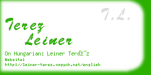 terez leiner business card